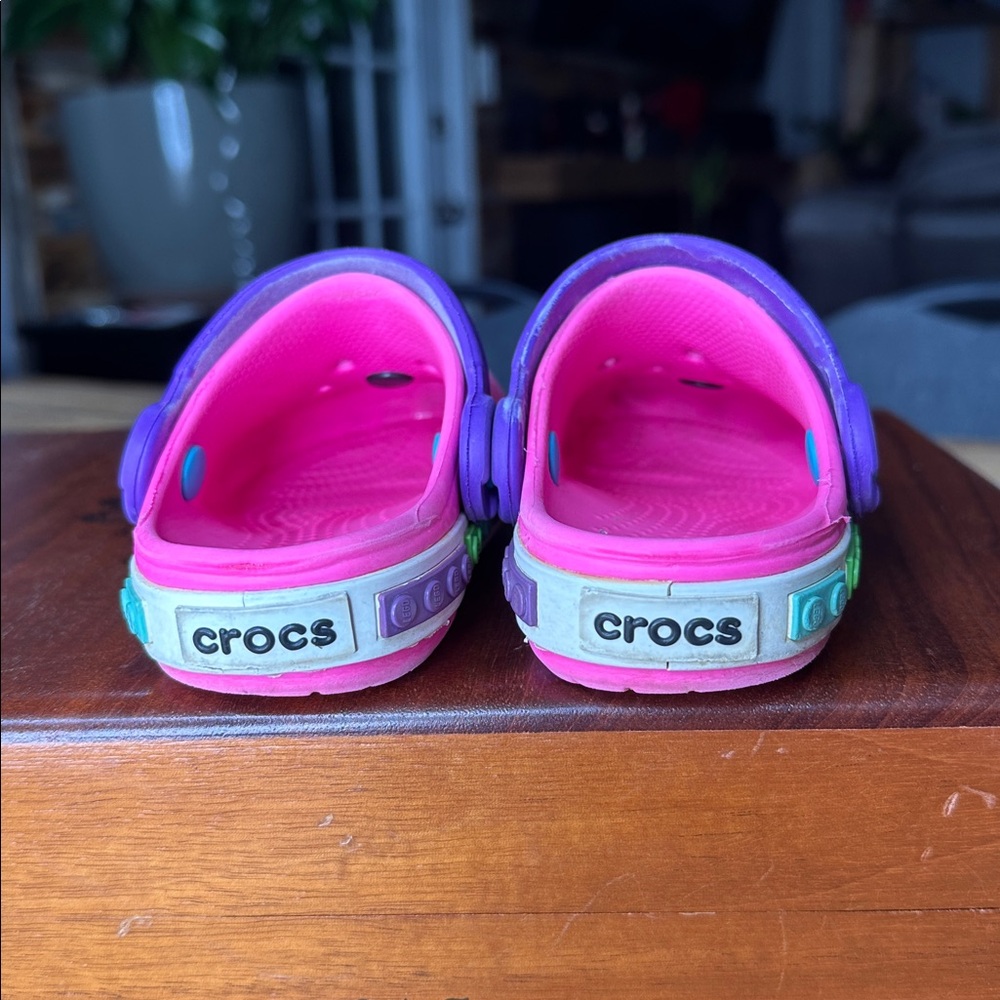 Crocs Girls Sz 6 C 7 pink - Picture 4 of 8